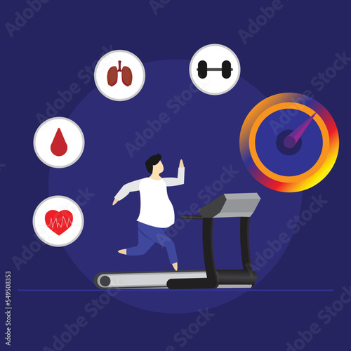Boddy Mass Index BMI concept. Nutrition and Weight loss program. Workout for Healthy and Balanced Lifestyle