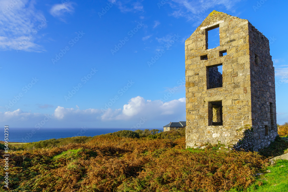 Carn Galver Engine House, in Cornwall,