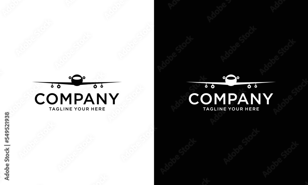 Plane icon logo vector illustration, plane departure modern symbol design Plane icon logo vector illustration, plane departure modern symbol design