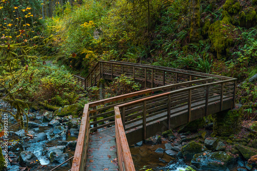 McDowell Creek Falls County Park in Linn County, Oregon, United State photo