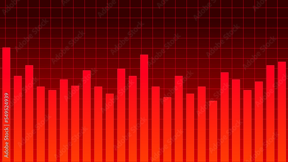 Fototapeta premium Abstract graph chart of stock market trade background.