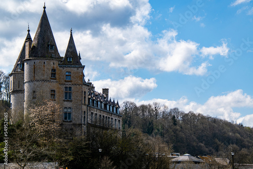 Durbuy Castle riverside view