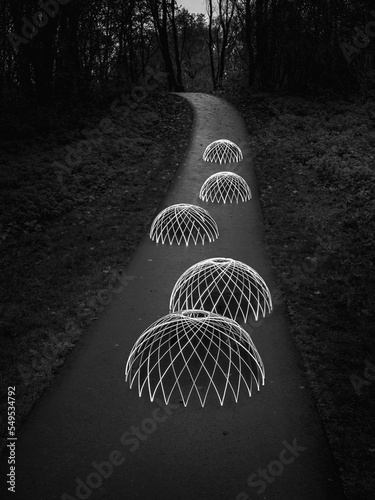 half orbs on the way up - Lightpainting (Light painting)