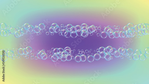 Bathtub foam. Detergent soap bubble and suds for bath. Shampoo.