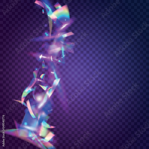 Glitch Effect. Iridescent Tinsel. Crystal Foil. Fantasy Art. Laser Design. Rainbow Glitter. Pink Blur Glare. Retro Abstract Backdrop. Violet Glitch Effect