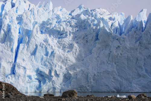 Canvas Print glacier in arid region country