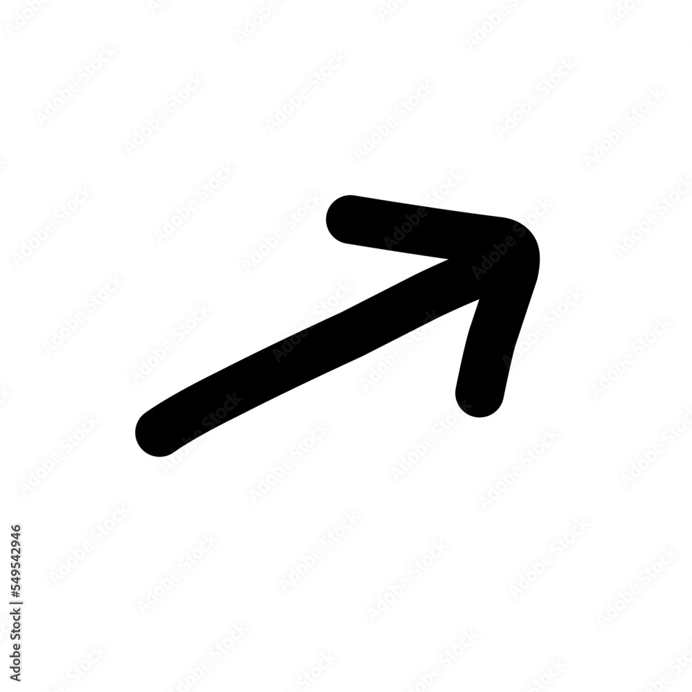 Hand drawn vector arrow set Hand drawn vector arrow set