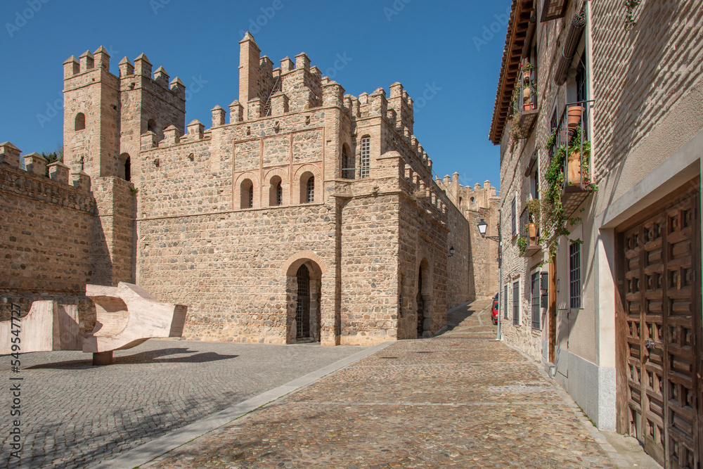 A military fortress in one of the sections of the wall of Toledo