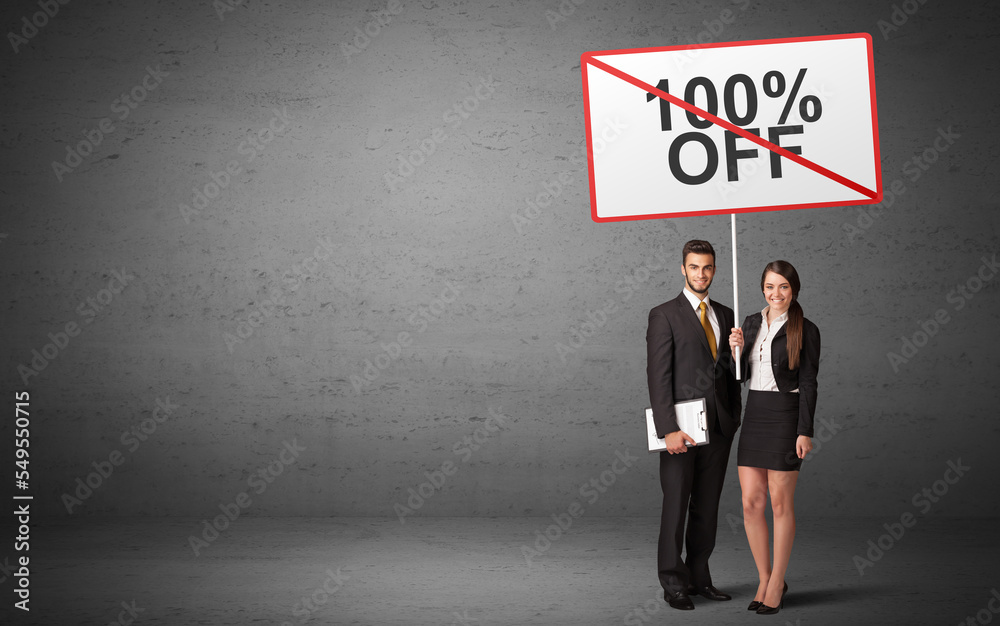 business person holding a traffic sign concept business person holding a traffic sign concept