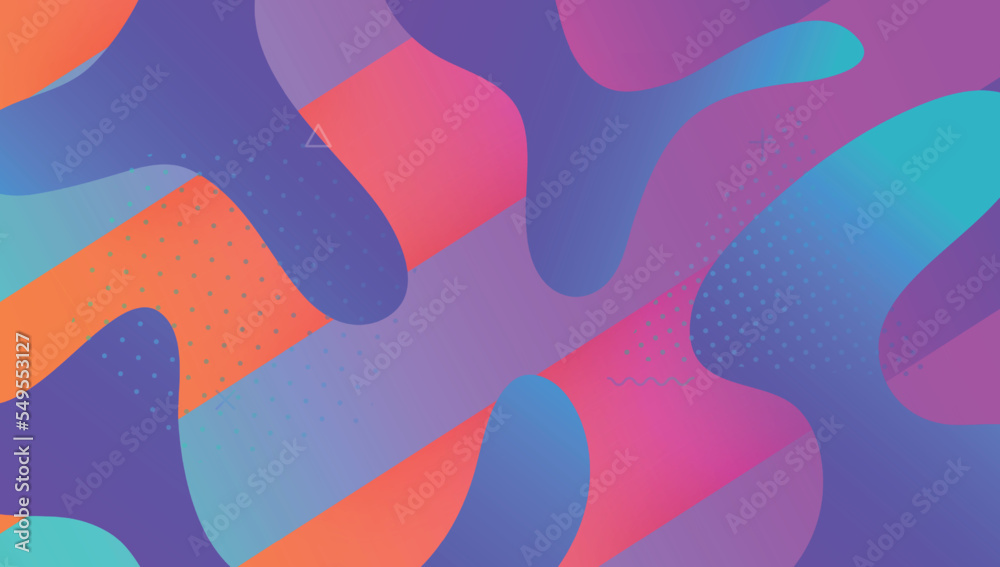 Rainbow Flyer. 3d Neon Design. Dynamic Texture. Minimal Banner. Color Landing Page. Graphic Frame. Purple Hipster Shape. Horizontal Magazine. Violet Rainbow Flyer