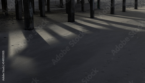 coast, north sea, beach, clouds, callantsoog, netherlands, shadows of sunlight, beams, beachhouse, paviljon,  photo