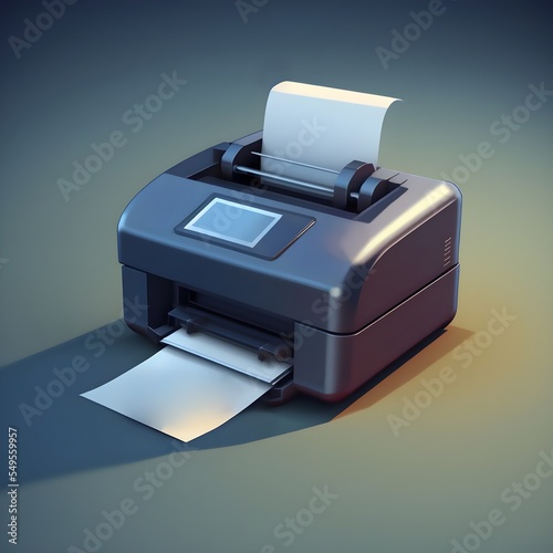 An illustration of an icon of a printer