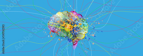 Conceptual technology illustration of artificial intelligence