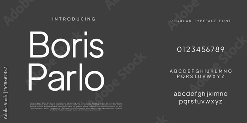Elegant and modern sans serif alphabet font uppercase and number fonts victorian typeface 