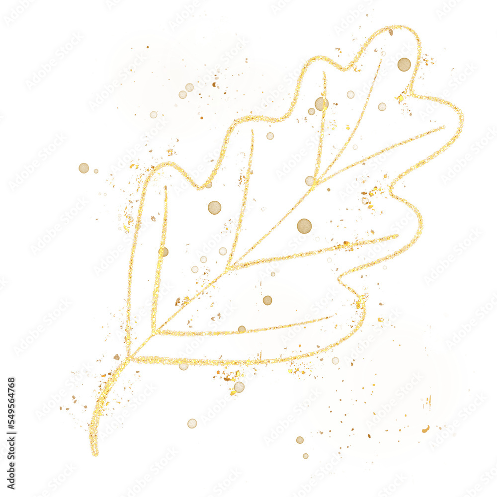 Obraz premium Luxury Golden Leaf
