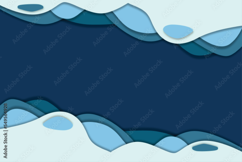Blue background with waves