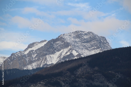 mountains and clouds