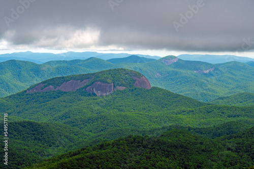 Rocky Domes Underneath an Overcast Sky