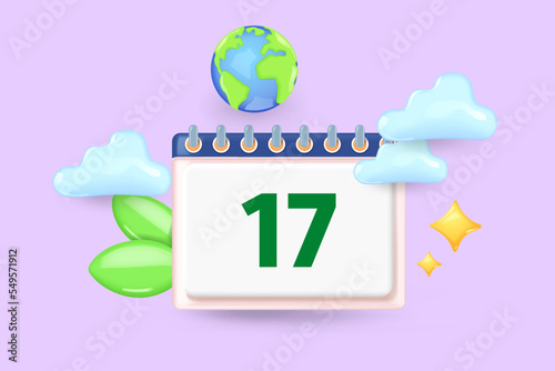 Calendar assignment icon. Planning concept. 3d vector illustration.