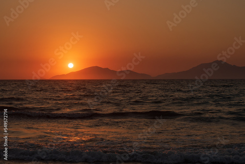 Sunset view on Kos island 