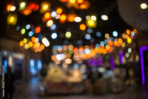 Colorful of bokeh background lighting