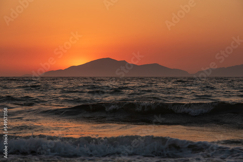Sunset view on Kos island 