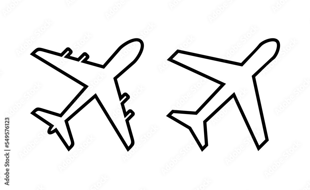 Plane icon vector for web and mobile app. Airplane sign and symbol. Flight transport symbol. Travel sign. aeroplane