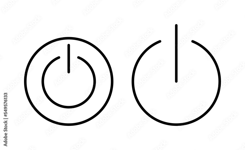 Power icon vector for web and mobile app. Power Switch sign and symbol. Electric power Power icon vector for web and mobile app. Power Switch sign and symbol. Electric power