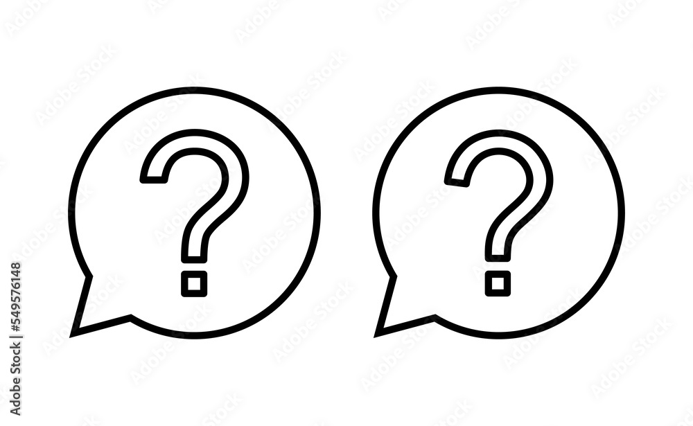 Question icon vector for web and mobile app. question mark sign and symbol Question icon vector for web and mobile app. question mark sign and symbol