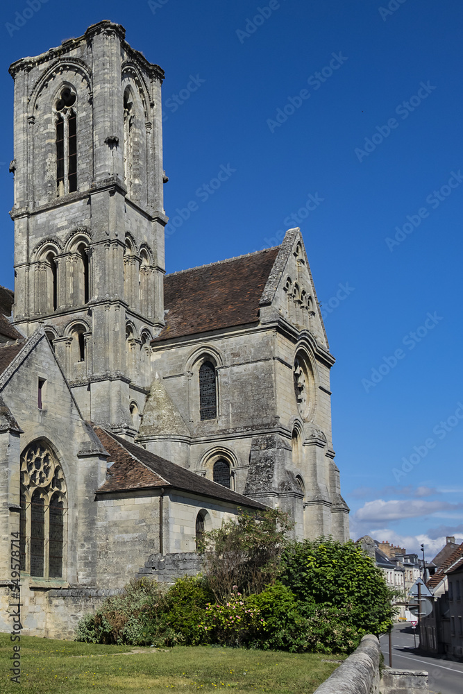 Fototapeta premium Abbey of St. Martin, Laon. Abbey established in the 12th Century by bishop of Laon, Barthуlemy of Jur. Laon, Aisne department, Hauts-de-France, northern France.