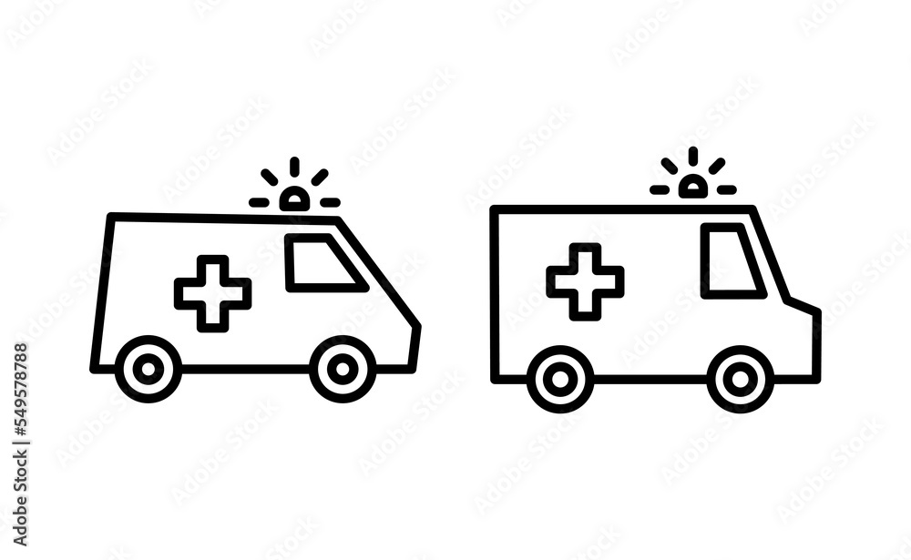 Ambulance icon vector for web and mobile app. ambulance truck sign and symbol. ambulance car Ambulance icon vector for web and mobile app. ambulance truck sign and symbol. ambulance car