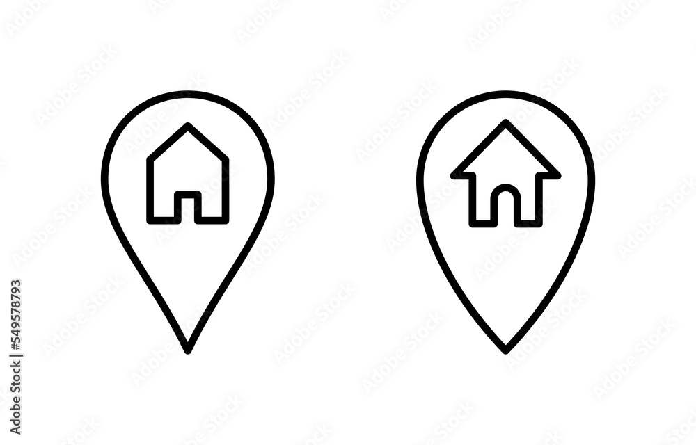 Address icon vector for web and mobile app. home location sign and symbol. pinpoint Address icon vector for web and mobile app. home location sign and symbol. pinpoint