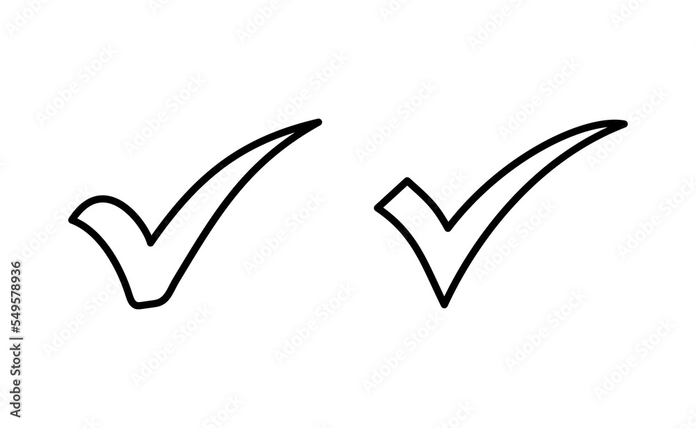 Check mark icon vector for web and mobile app. Tick mark sign and symbol Check mark icon vector for web and mobile app. Tick mark sign and symbol