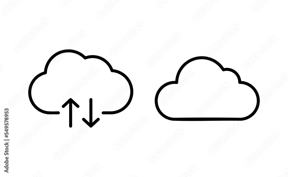 Cloud icon vector for web and mobile app. cloud sign and symbol Cloud icon vector for web and mobile app. cloud sign and symbol