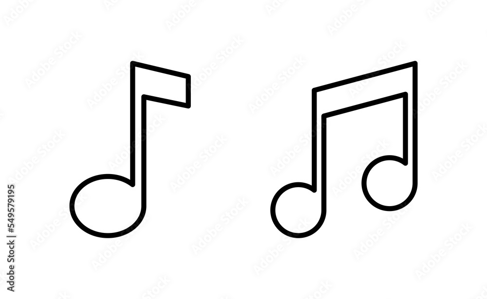 Music icon vector for web and mobile app. note music sign and symbol Music icon vector for web and mobile app. note music sign and symbol