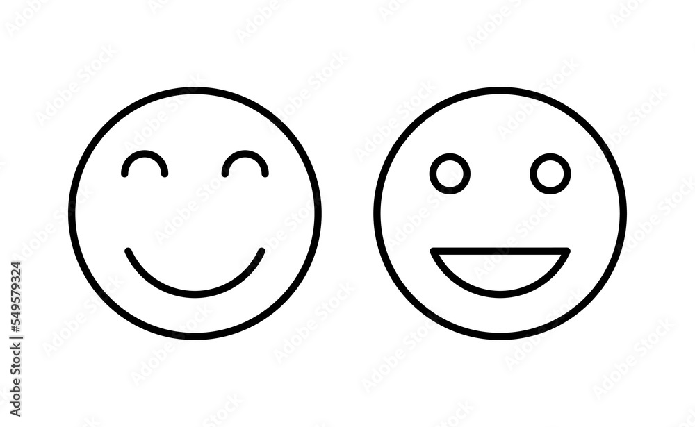 Fototapeta premium smile icon vector for web and mobile app. smile emoticon icon. feedback sign and symbol
