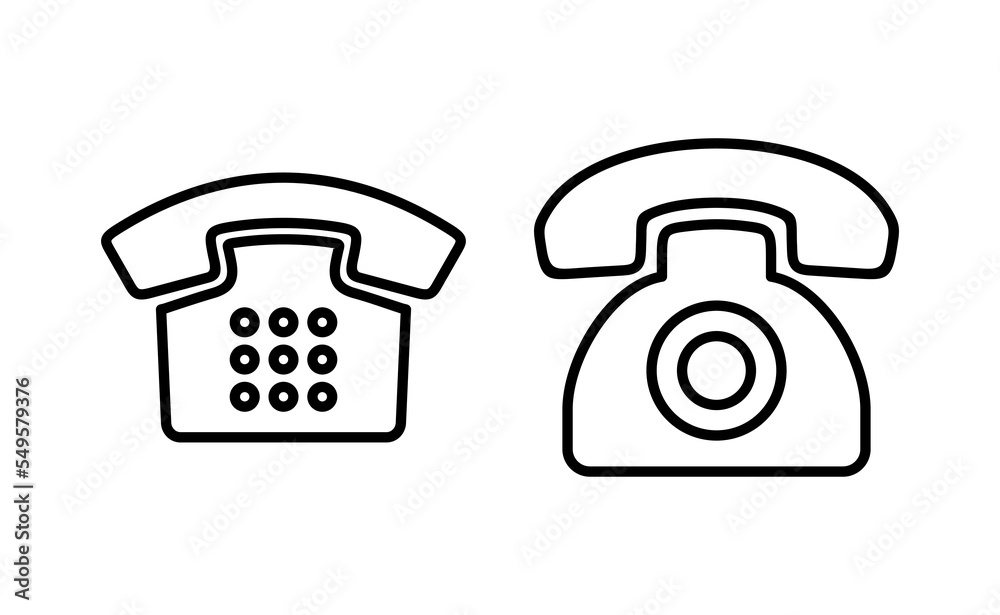 Telephone icon vector for web and mobile app. phone sign and symbol Telephone icon vector for web and mobile app. phone sign and symbol