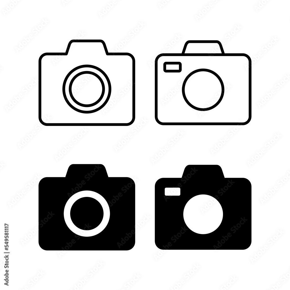 Camera icon vector for web and mobile app. photo camera sign and symbol. photography icon. Camera icon vector for web and mobile app. photo camera sign and symbol. photography icon.