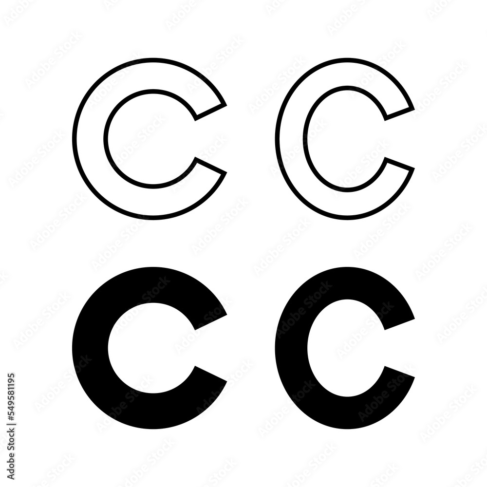Copyright icon vector for web and mobile app. copyright sign and symbol Copyright icon vector for web and mobile app. copyright sign and symbol