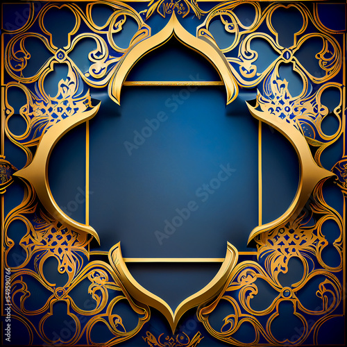 arabic background blue and ...