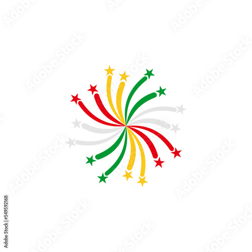 independence day of Myanmar icon set vector sign symbol