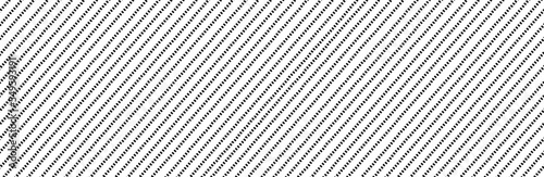 Diagonal dashed lines pattern on white background. Dotted lines pattern for backdrop and wallpaper template. Simple realistic broken lines with repeat stripes texture. Geometric background, vector