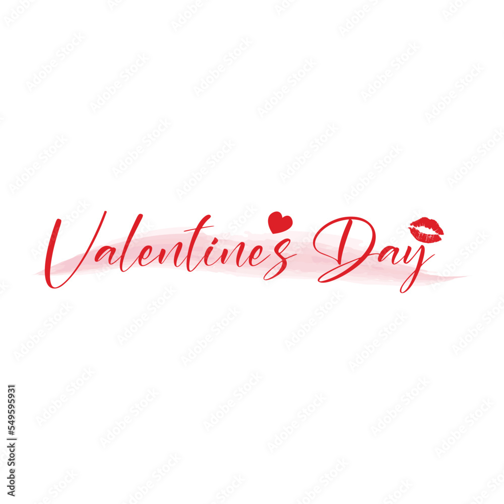Text VALENTINE'S DAY on white background Text VALENTINE'S DAY on white background
