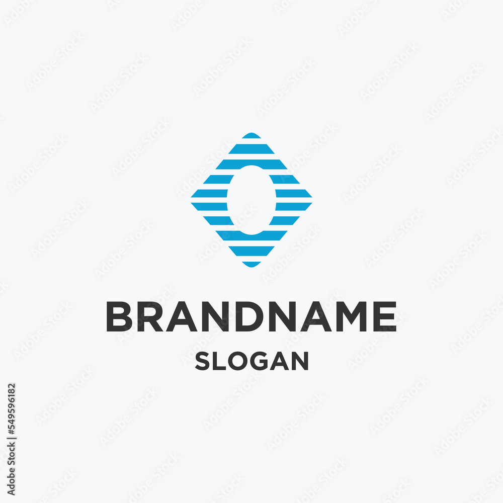 Letter o water logo template vector illustration design