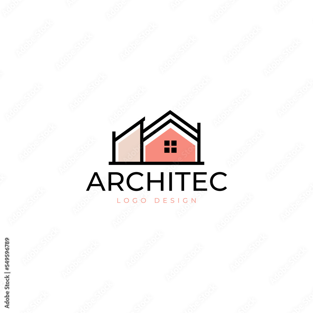 Interior and Architecture logo design vector illustration template