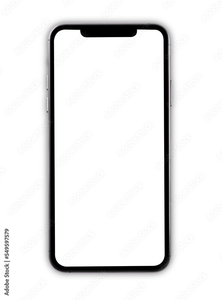 Modern Smartphone digital blank screen isolate on white background Modern Smartphone digital blank screen isolate on white background
