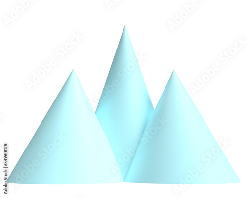 Triangle blue color symbol mountain nature landscape travel outdoor hill rock tourism environment hiking high volley journey  tranquil freedom panorama beautiful 3d creative graphic design.3d render  