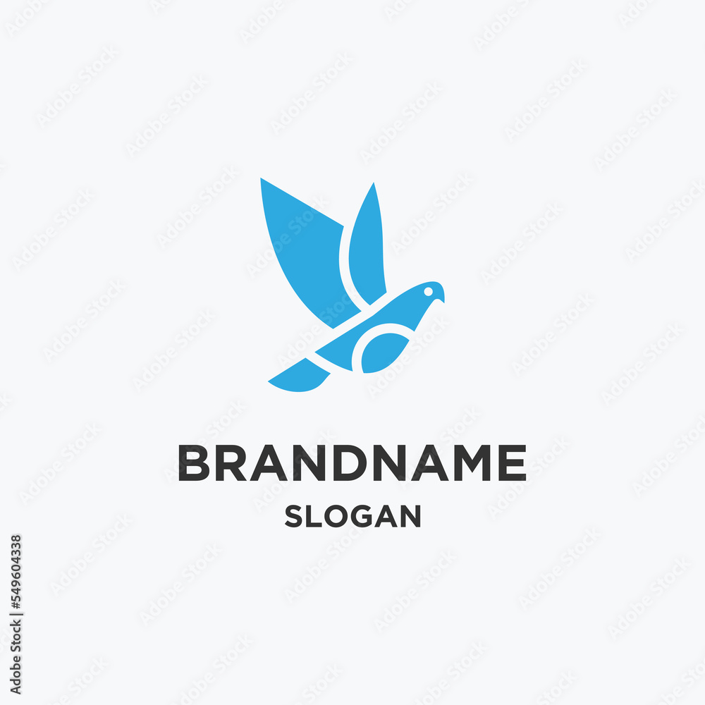 Bird logo icon design template