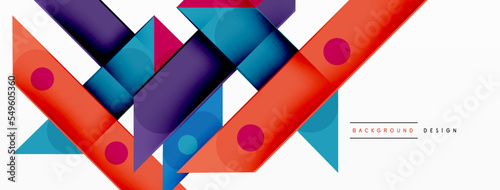 Color overlapping stripes background. Colorful lines composition for wallpaper, banner, background or landing
