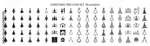 Christmas tree sets in various variations